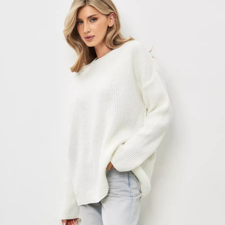 Damen Grobstrickpullover mit lässigem Schnitt und weichem Material Drune