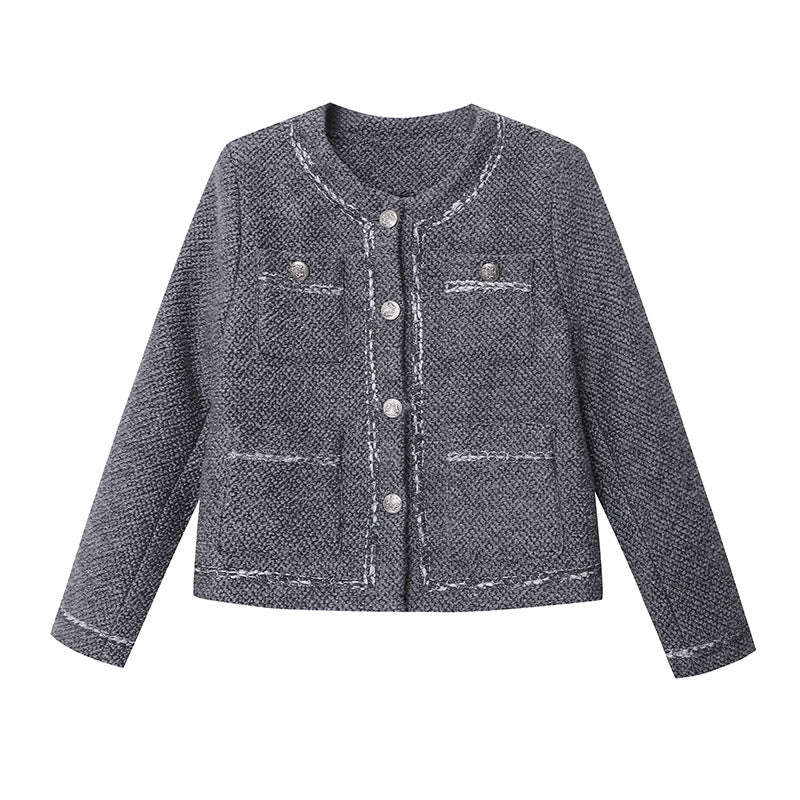 Damen modische und strukturierte Kurzjacke Drune
