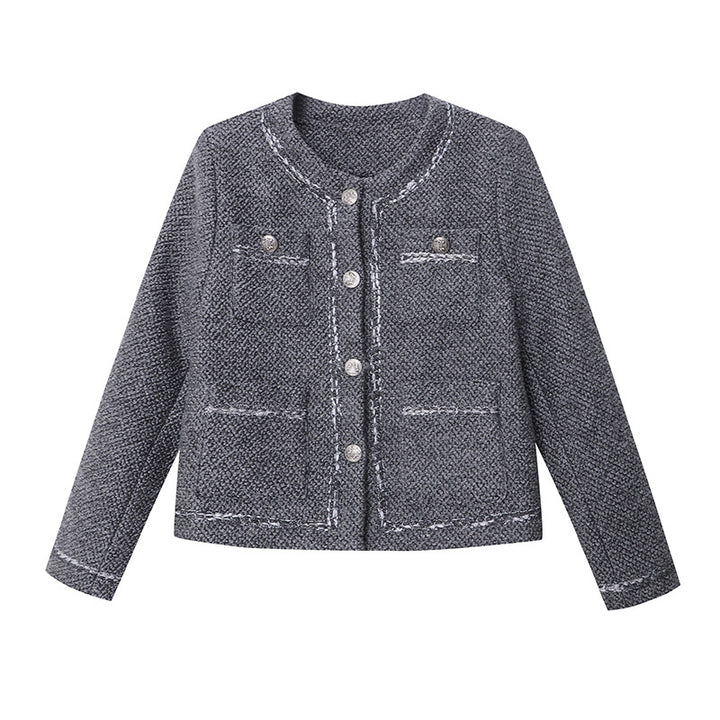 Damen modische und strukturierte Kurzjacke Drune