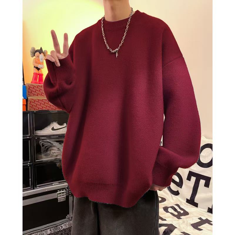 Herren Lässiger Oversized Pullover Drune