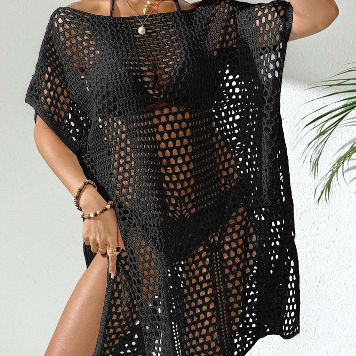 Damen eleganter häkel Strandüberwurf Drune