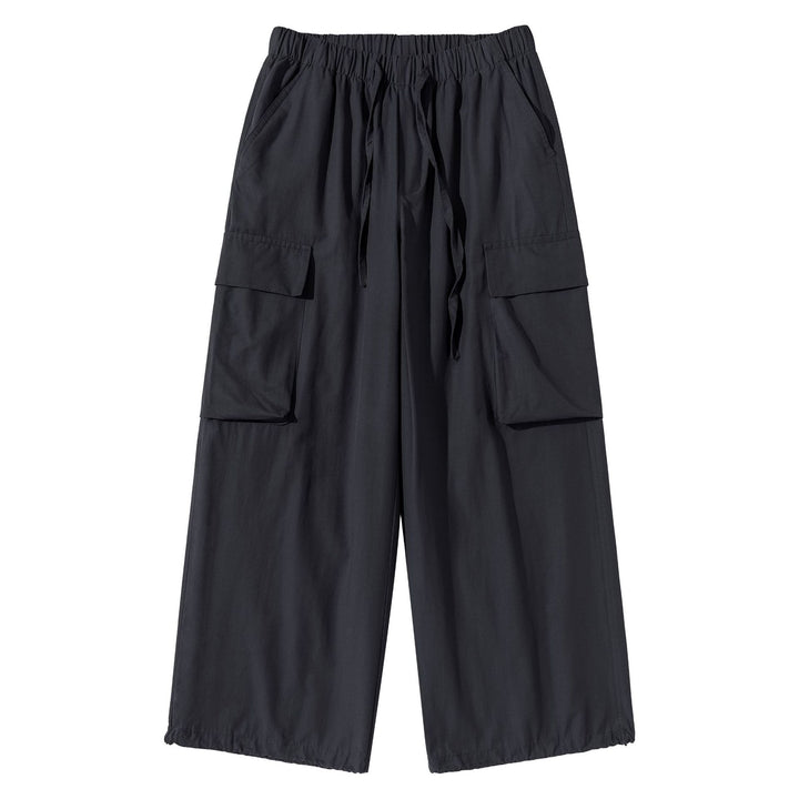 Damen Culotte-Cargo Bermudas im Utility-Look mit elastischem Tunnelzugbund und großen Pattentaschen Drune
