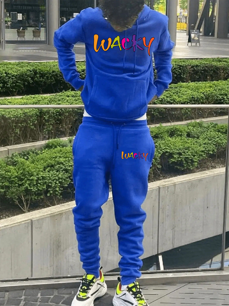 Damen Freizeit Hoodie- und Jogginghose-Set mit auffälligem Logo-Design Drune