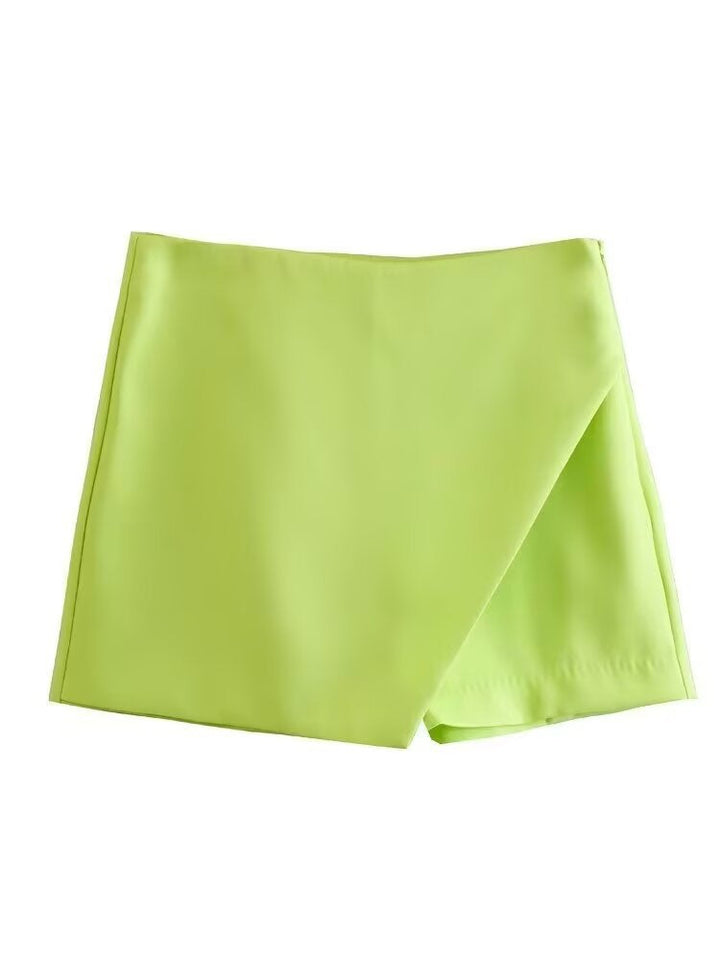 Damen modische Wickel-Shorts aus hochwertigem, elastischem Material Drune