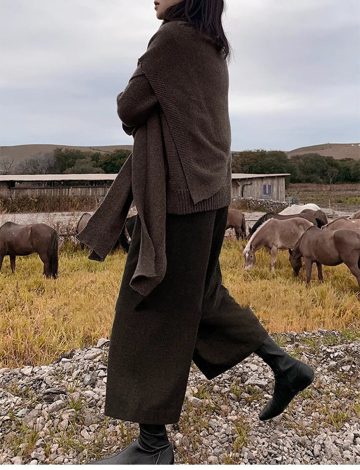 Damen Lässige, weite Strickjacke Drune