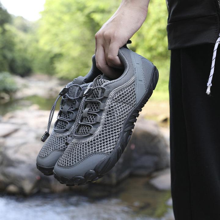 Herren Atmungsaktiver Trekking‑Wasserschuh mit Quick‑Lace und profilierter Gummisohle Drune