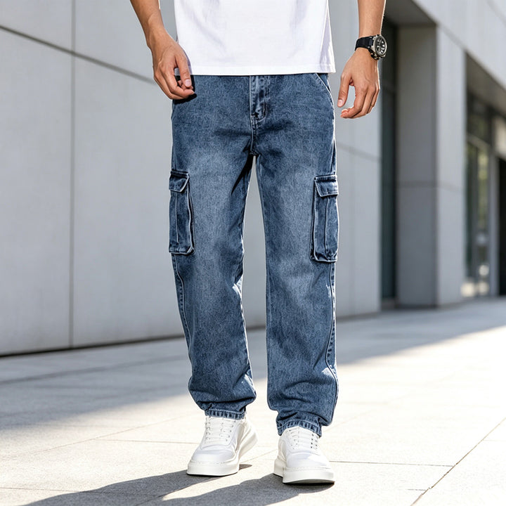 Herren Utility Cargo-Jeans Drune