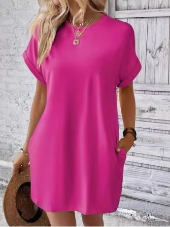 Damen Freizeitkleid mit praktischen Taschen und lässigem Schnitt Drune