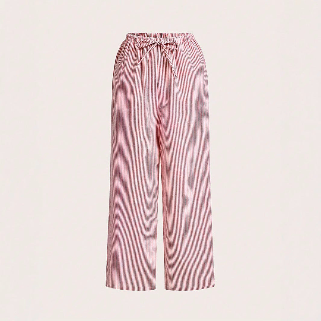 Damen Luftige Palazzo-Hose mit gemustertem Design Drune