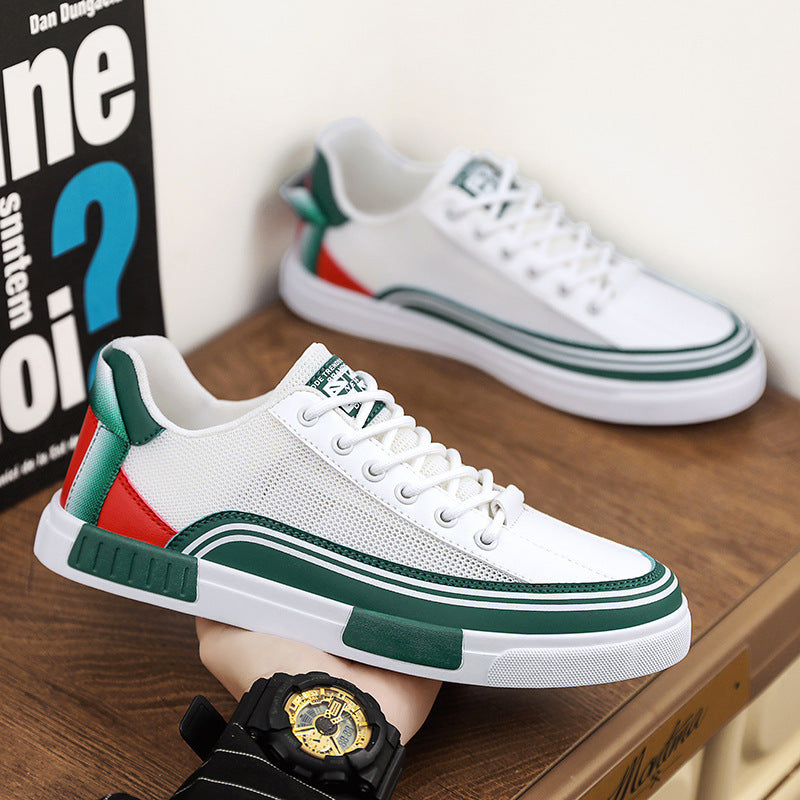 Unisex leichte Retro-Cupsohlen-Sneaker mit atmungsaktivem Mesh, gepolstertem Komfortfußbett und griffiger Gummilaufsohle Drune
