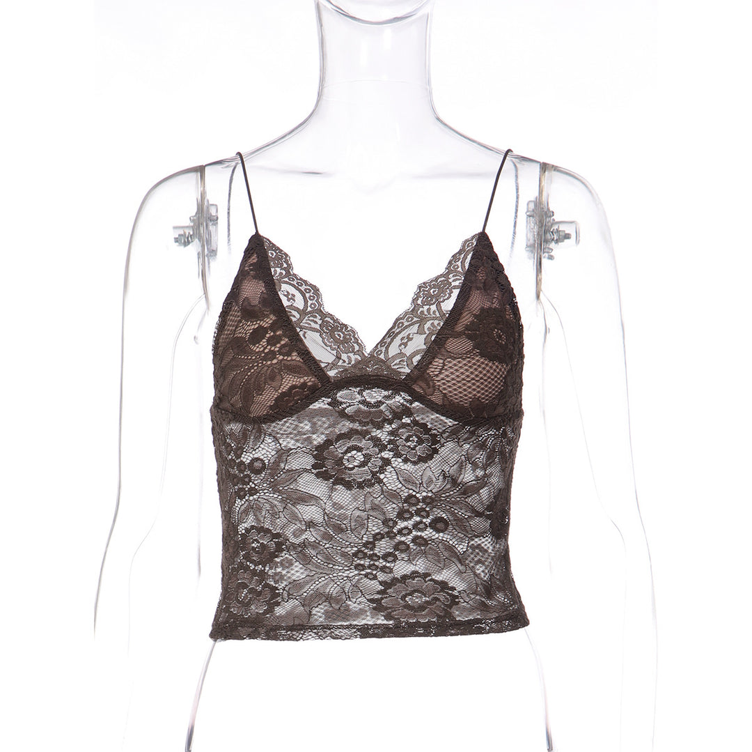 Damen Spitzenbustier mit verführerischen Blumenmustern Drune