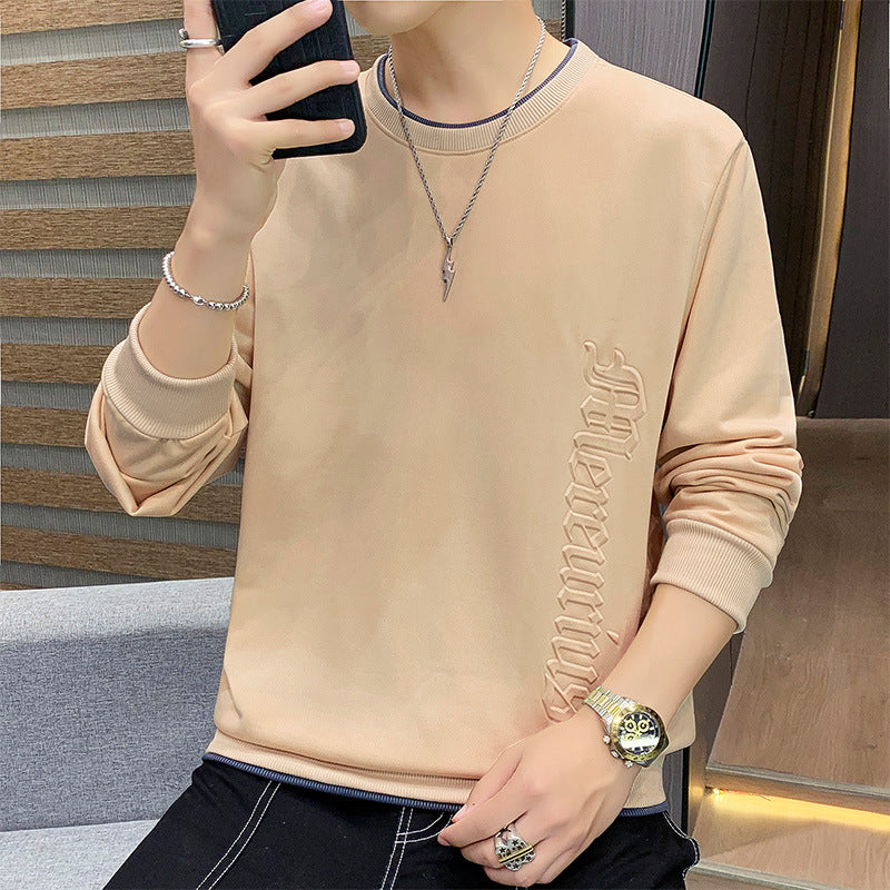Herren Oversize-Sweatshirt mit Rippbündchen und geprägtem Seitenprint Drune