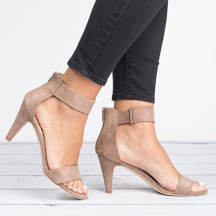 Damen elegante High Heels mit komfortablem Riemen und stiletto Absatz Drune