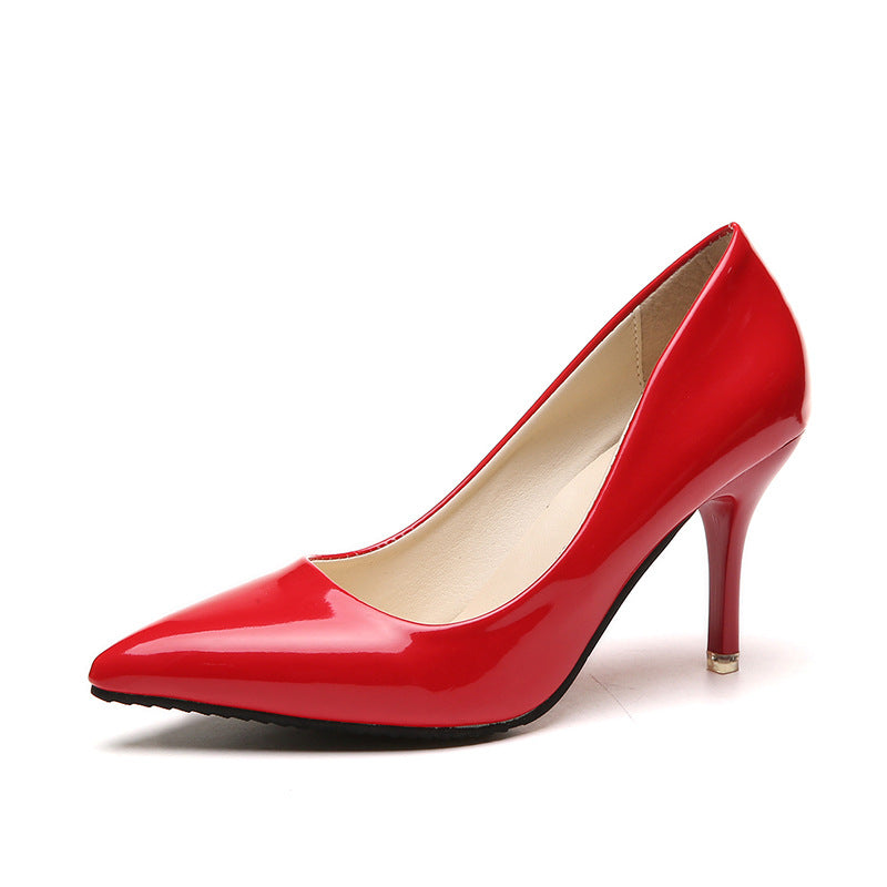 Damen Elegante Hochglanz-Pumps mit schmaler Silhouette und komfortablem Innenfutter Drune