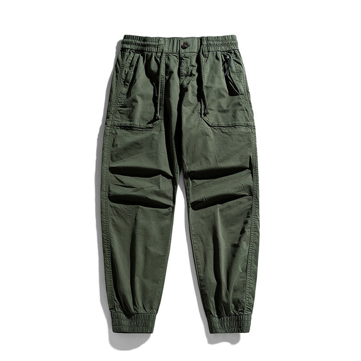 Herren Tapered-Cargojogger mit elastischem Komfortbund, Pattentaschen und Knöchelbündchen Drune