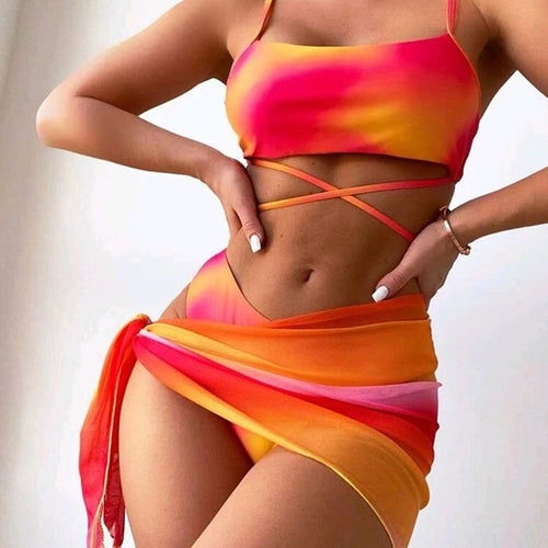 Damen Modischer Tankini mit drapierten Details Drune