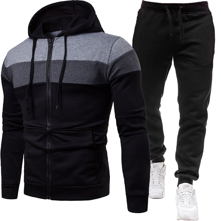 Herren nan zweiteiliges Freizeit-Jogginganzug-Set Drune