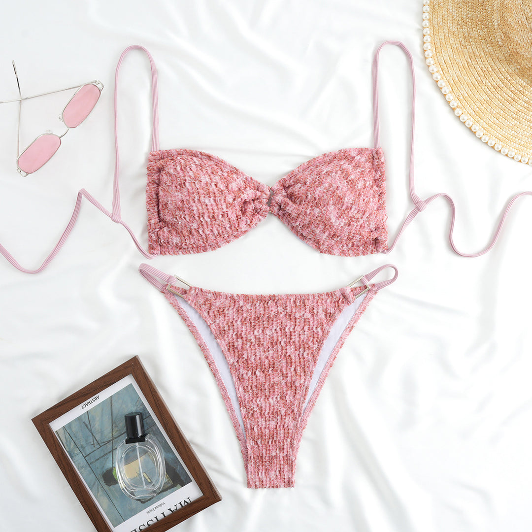 Damen Komfortabler Triangel-Bikini mit raffinierten Details Drune