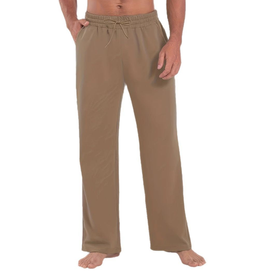 Herren Elastische Relax-Hose mit Kordelzug und weitem Bein Drune