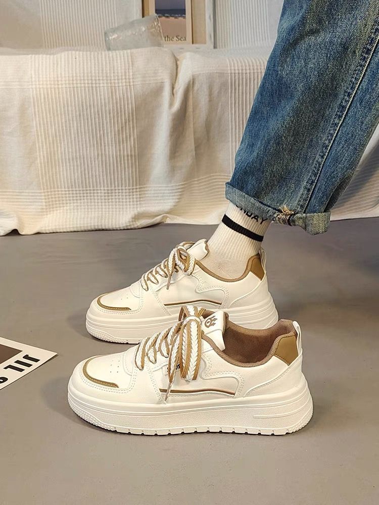 Damen Sportliche Sneakers mit modischer Plateau-Sohle und dämpfendem Komfort Drune