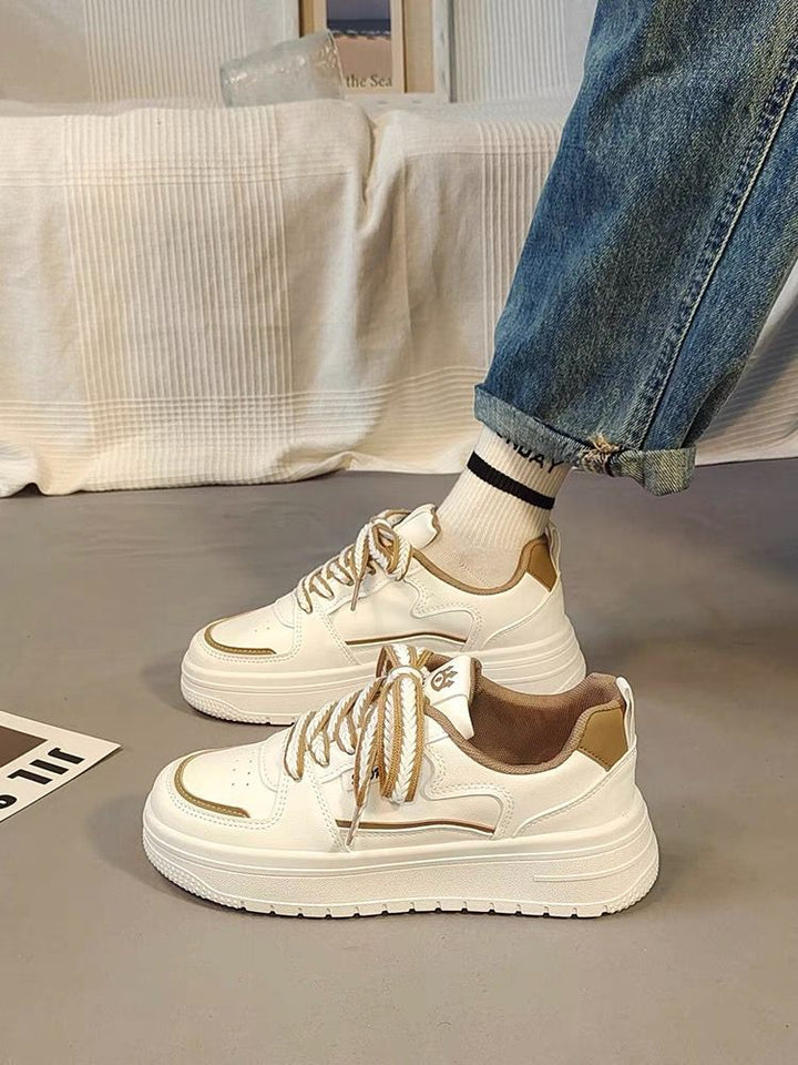 Damen Sportliche Sneakers mit modischer Plateau-Sohle und dämpfendem Komfort Drune