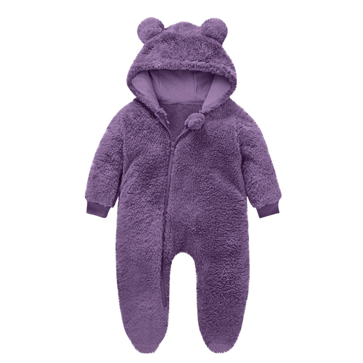 Kleinkind Fleece Overall mit Bärenohren Drune