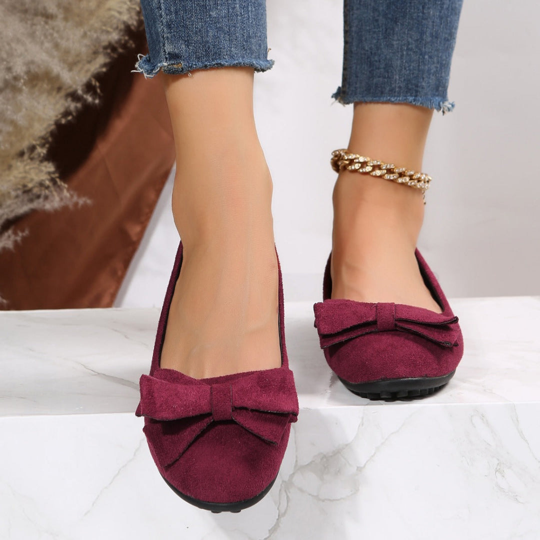Damen Ballerinas mit modischem Schleifendetail Drune