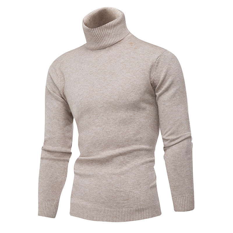 Herren Rollkragenpullover aus feiner Baumwolle mit figurbetontem Schnitt Drune