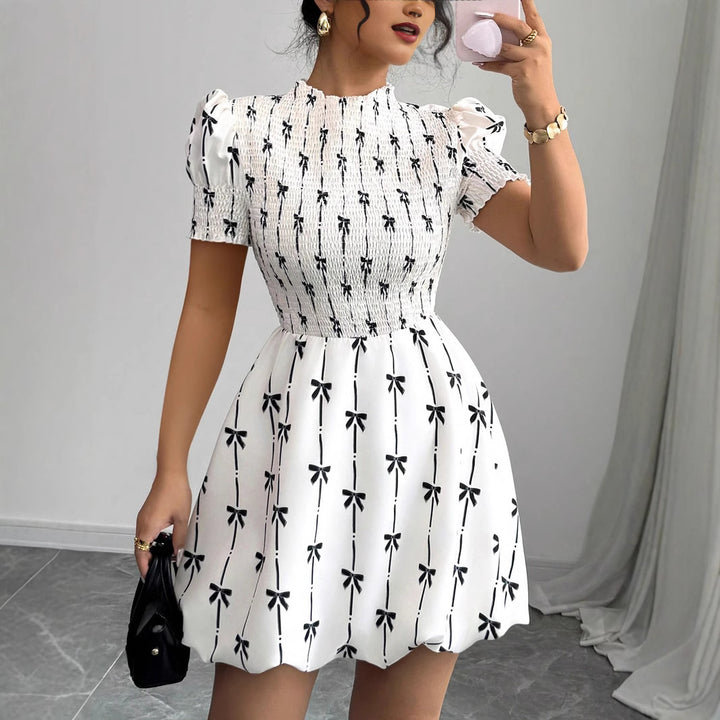 Damen Verspieltes Sommerkleid mit Rüschendetails und hochwertiger Baumwollmischung Drune