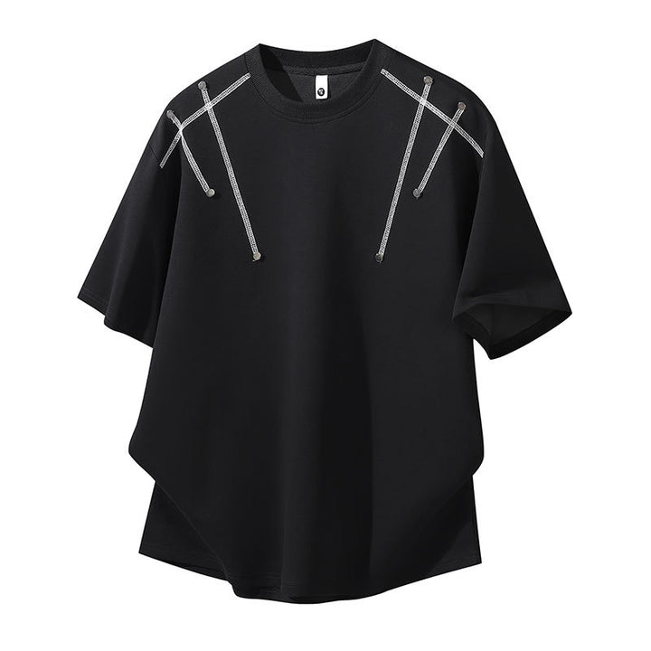 Damen Oversized T-Shirt mit einzigartigen Schulterdetails Drune