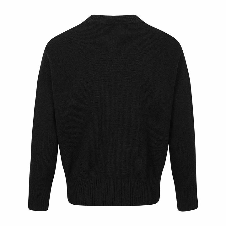 Herren Doppelt geknöpfte Strickcardigan mit Zopfmuster und Stehkragen Drune