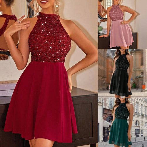 Drune | Sinnliche Slim Fit Halter Mini Kleid