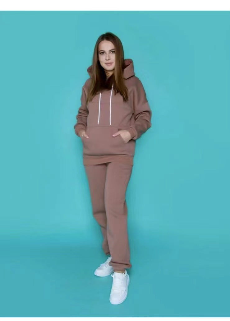 Damen lässiger Hoodie mit bequemen Jogginghosen Drune
