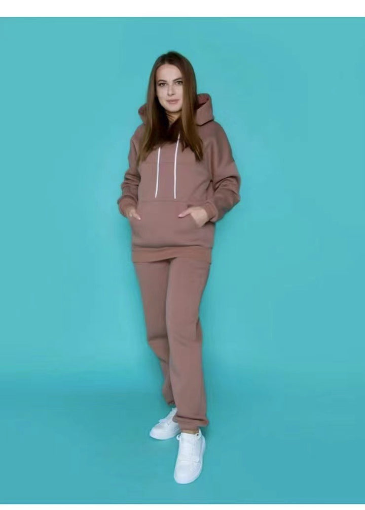 Damen lässiger Hoodie mit bequemen Jogginghosen Drune