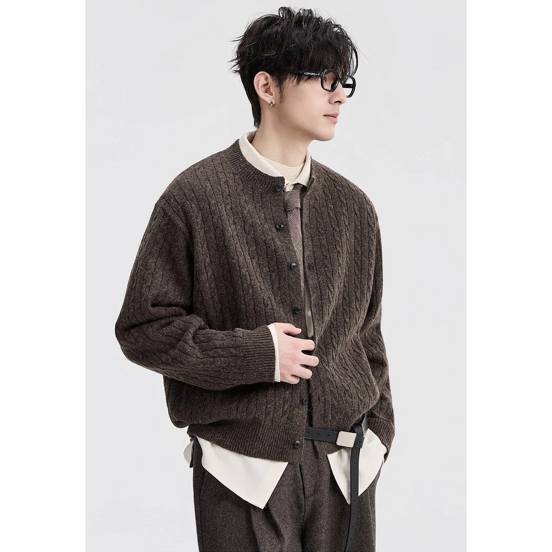 Damen Strickjacke mit Kabelmuster Drune