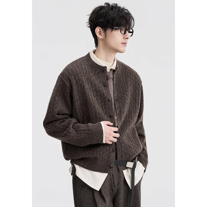 Damen Strickjacke mit Kabelmuster Drune