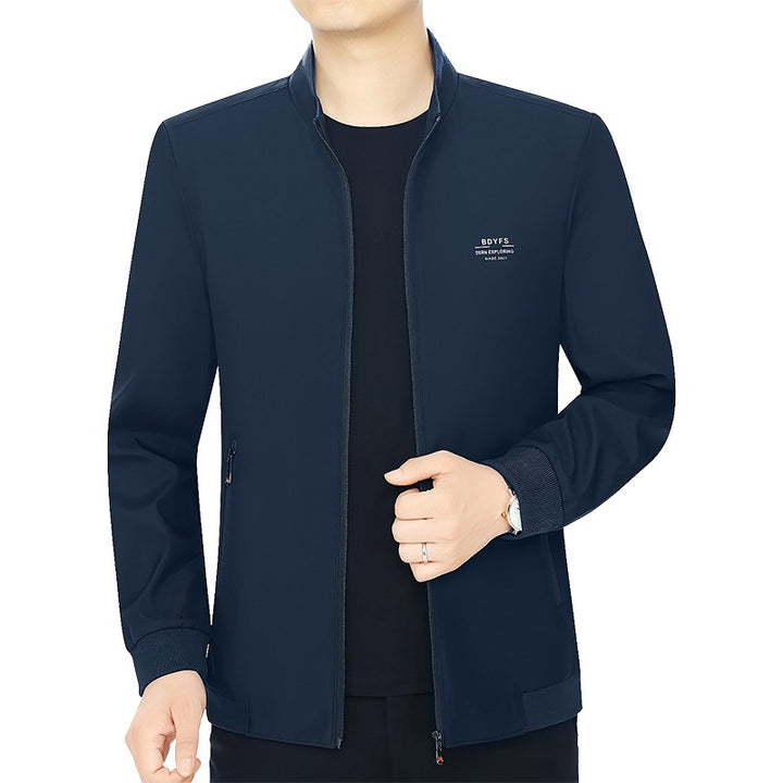 Herren Feldjacke mit Kontrast-Einsätzen und Brust-Reißverschlusstasche Drune
