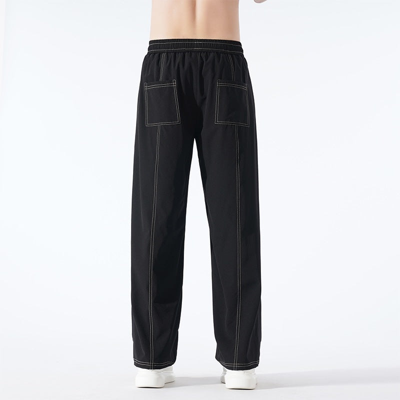 Herren Bequeme Relaxed Fit Freizeithose Drune