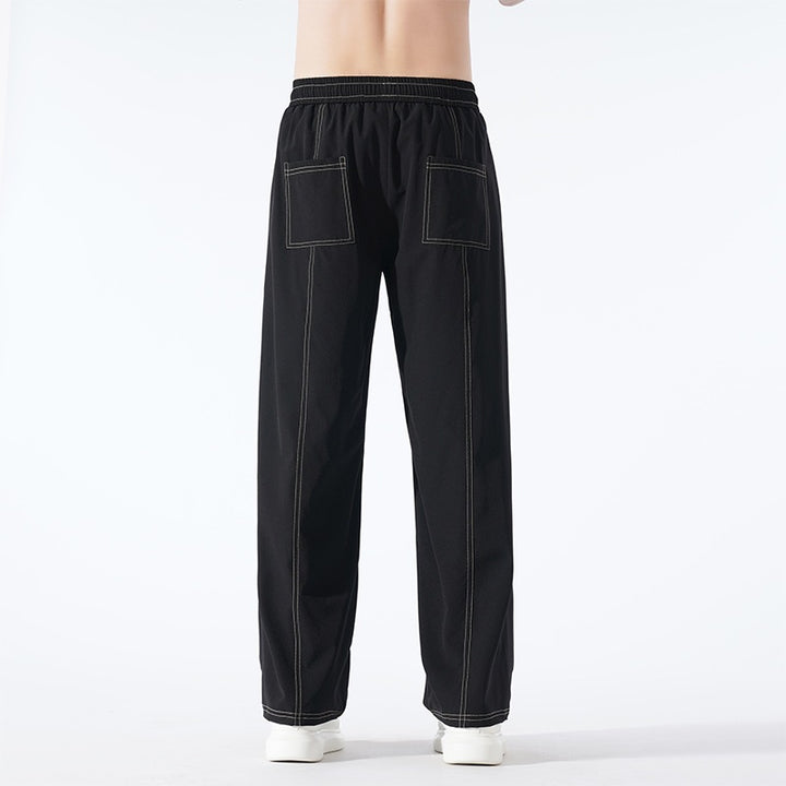 Herren Bequeme Relaxed Fit Freizeithose Drune