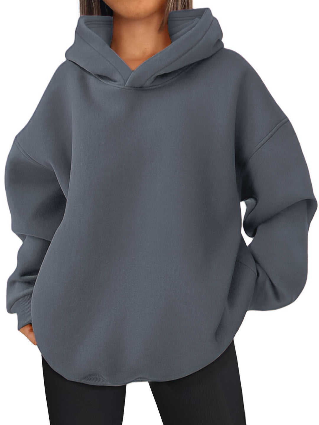 Damen Oversized Bequemer Pullover Hoodie Drune