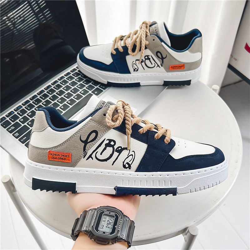 Damen modische Sneakers mit asymmetrischem Design und robustem Obermaterial Drune