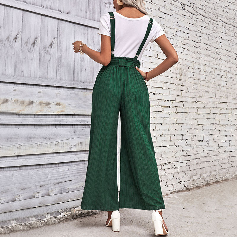 Damen Plissee Overall Drune