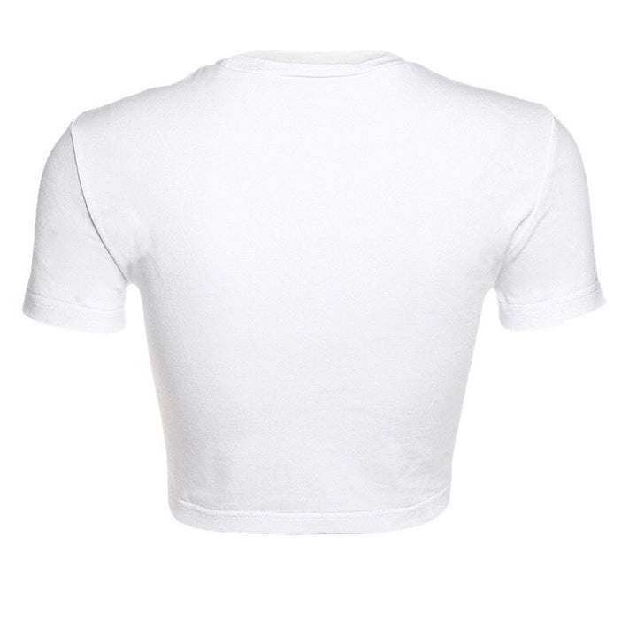 Damen Crop-T-Shirt mit modernem Schnitt und figurbetontem Design Drune