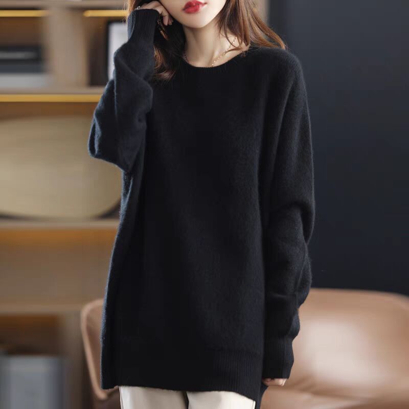 Damen Kuschelpullover aus weichem Material und lässigem Schnitt Drune