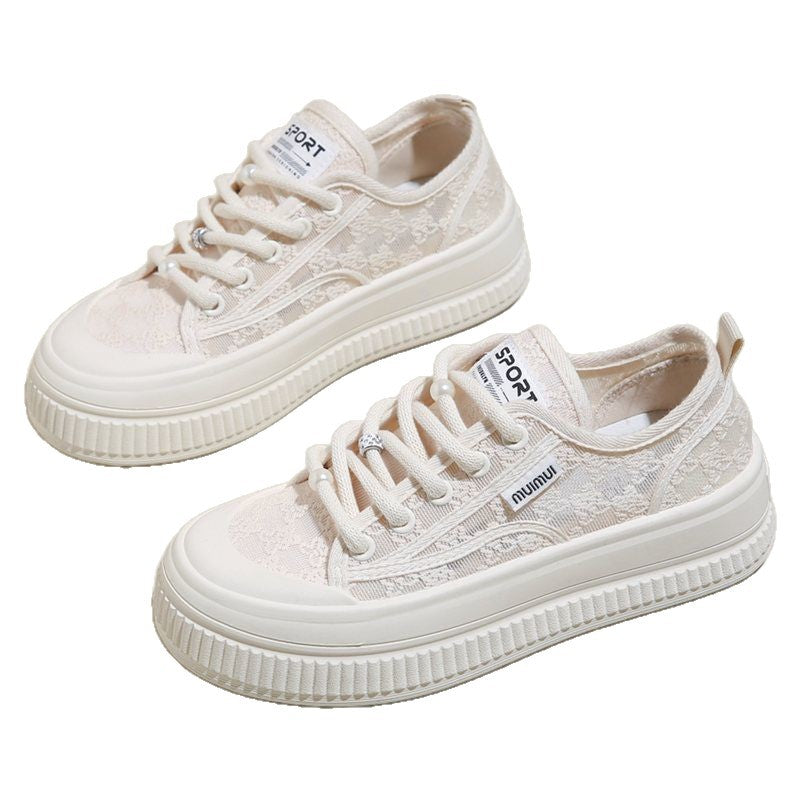 Damen Freizeitsneaker mit eleganter Spitze und rutschfester Sohle Drune