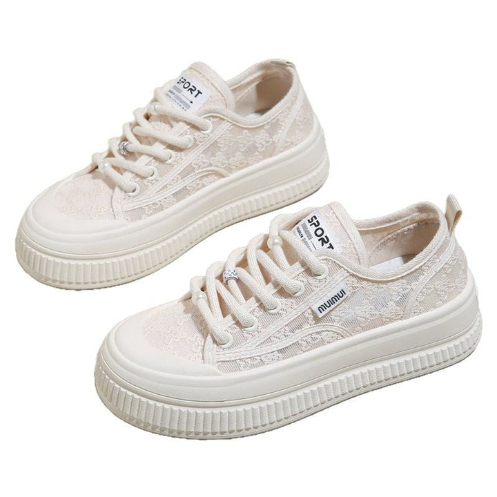 Damen Freizeitsneaker mit eleganter Spitze und rutschfester Sohle Drune