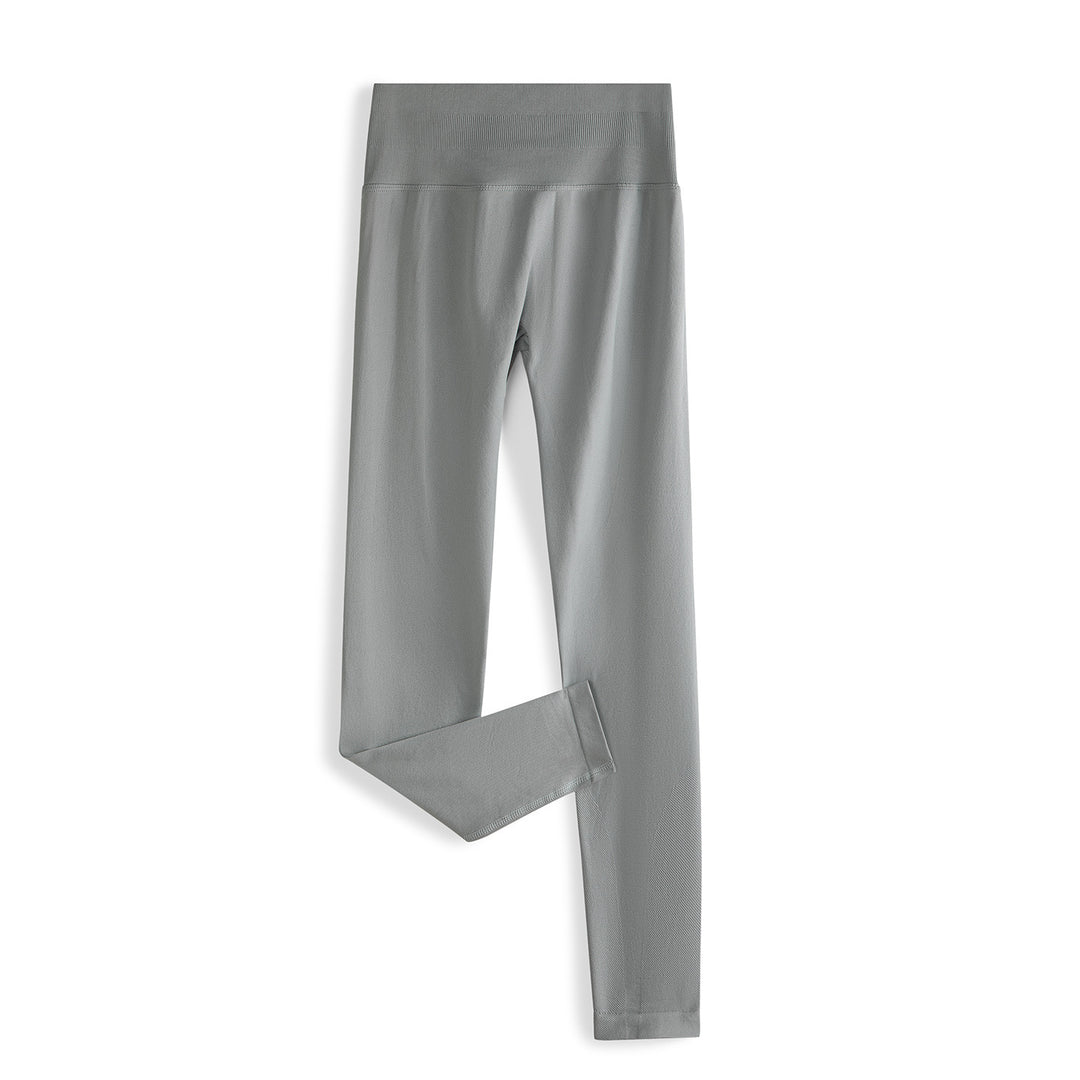 Damen Nahtlose High-Waist Leggings mit breitem Komfortbund Drune