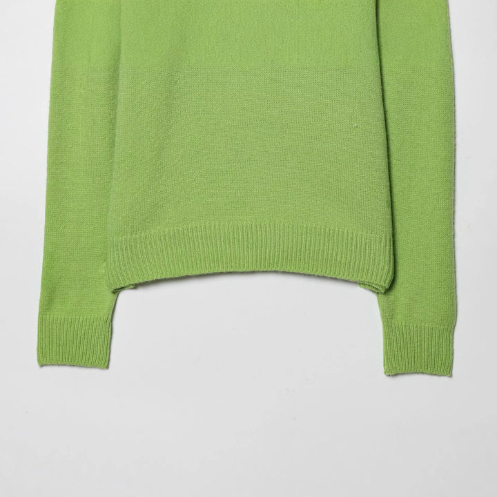 Damen nan gerippter Strickpullover mit halbem Reißverschluss, großem Kontrastkragen und gestreifter Brustpartie Drune