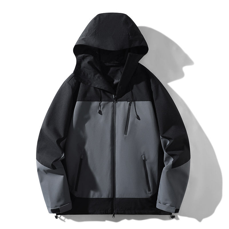 Damen technische Allwetterjacke mit vielseitigem Kapuzendesign und verstellbaren Belüftungsöffnungen Drune