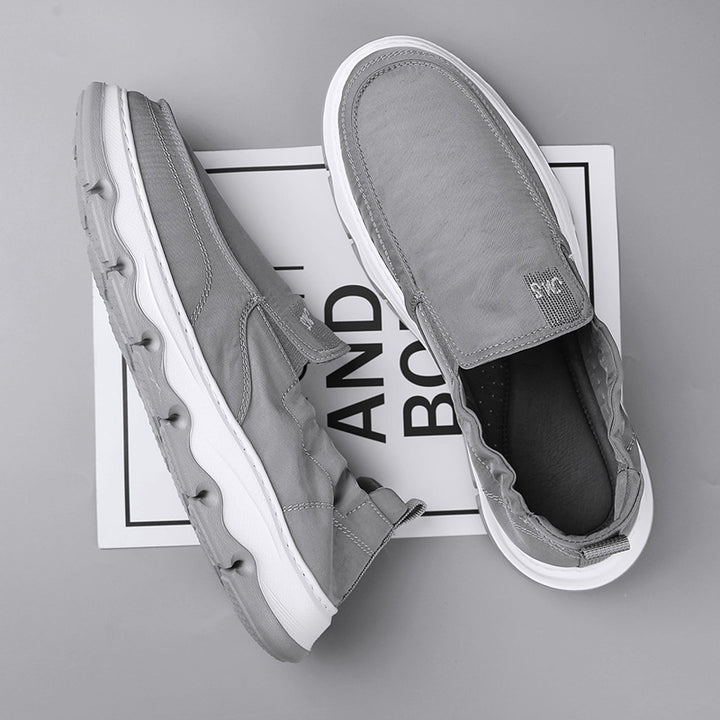 Herren eleganter Slipper-Sneaker mit elastischem Einstieg und stoßdämpfender Wellensohle Drune